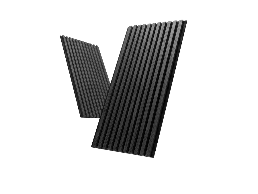 Neo Gray – Wood Slat Acoustic Wall Panels (2-Pack)