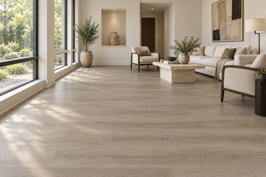 French Grey SPC Vinyl Flooring