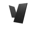 Neo Gray – Wood Slat Acoustic Wall Panels (2-Pack)
