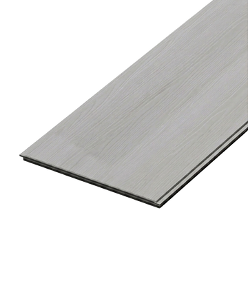 Cornsilk SPC vinyl flooring, single plank shown at an angle.